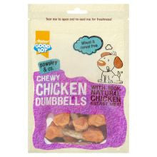 Good Boy Deli Chicken Munchy Dumbbells 100g - Pet Products R Us
