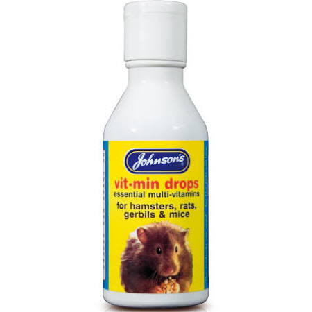 Johnsons Hamster Vitamin Drops 100ml - Pet Products R Us