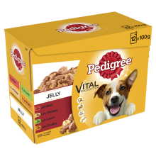 Pedigree Pouch in Jelly Favourites 100g x 12 - Pet Products R Us