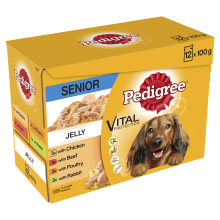 Pedigree Pouch in Jelly Senior 100g x 12 - Pet Products R Us