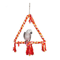 Rope Triangle Parrot Swing - Pet Products R Us