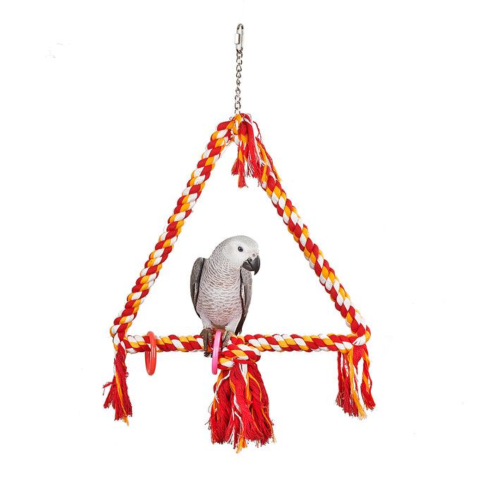 Rope Triangle Parrot Swing - Pet Products R Us