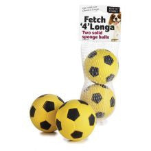Ruff 'N' Tumble Fetch '4' Longa Sponge Balls - Pet Products R Us
