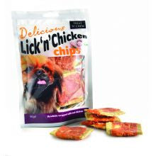 Treat 'N' Chew Lick N Chicken Chips 90g - Pet Products R Us
