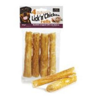 Treat 'N' Chew Lick 'N' Chicken Rolls 5" - Pet Products R Us
