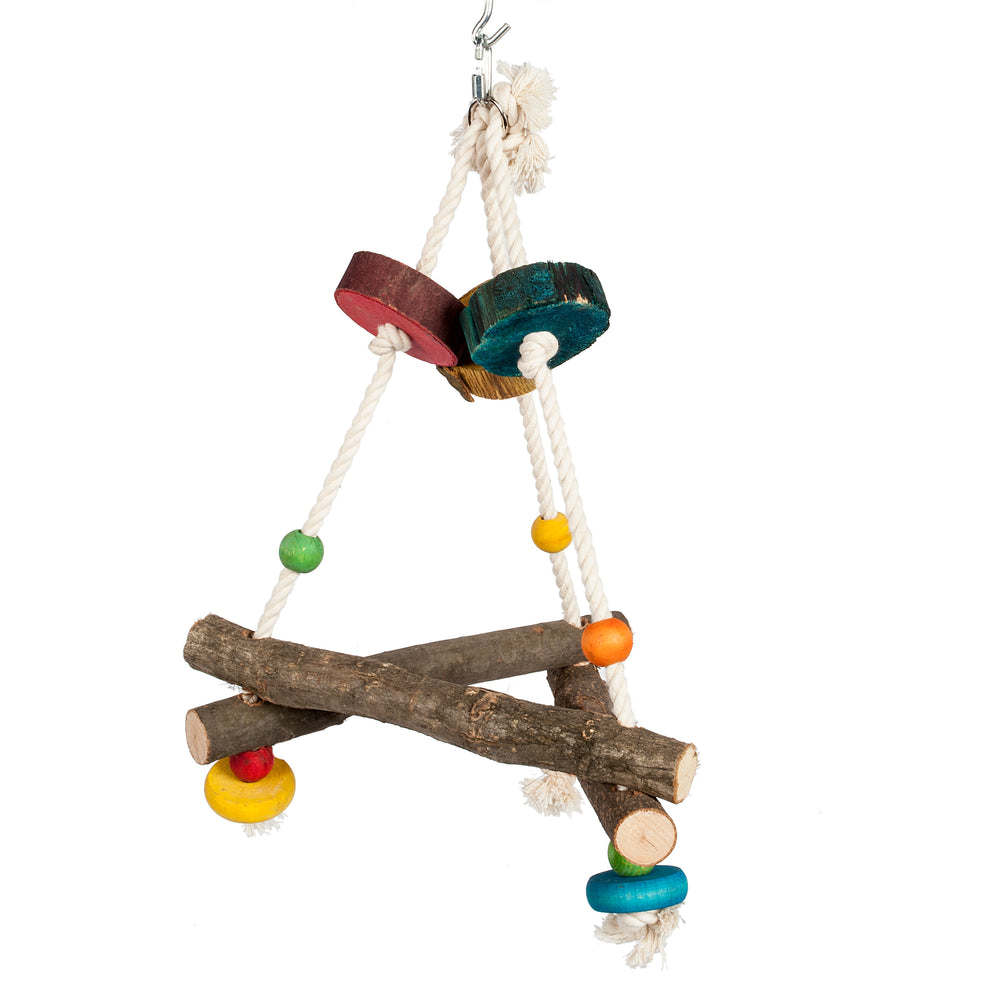 Triangle Adventure Swing Parrot Toy - Pet Products R Us
