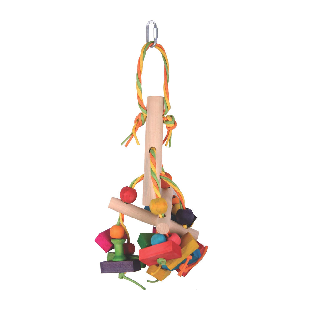 Tubes and Blocks Parrot Toy - Pet Products R Us