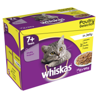 Whiskas Pouch 7+ Jelly 100g x 12 - Pet Products R Us
