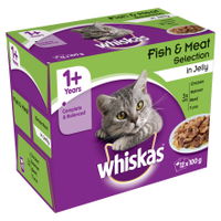 Whiskas Pouch Fish & Meat Selection in Jelly 100g x 12 - Pet Products R Us
