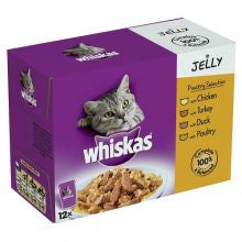 Whiskas Pouch Poultry Selection in Jelly 100g x 12 - Pet Products R Us

