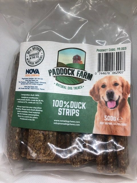 Paddock Farm Duck Strips 500g