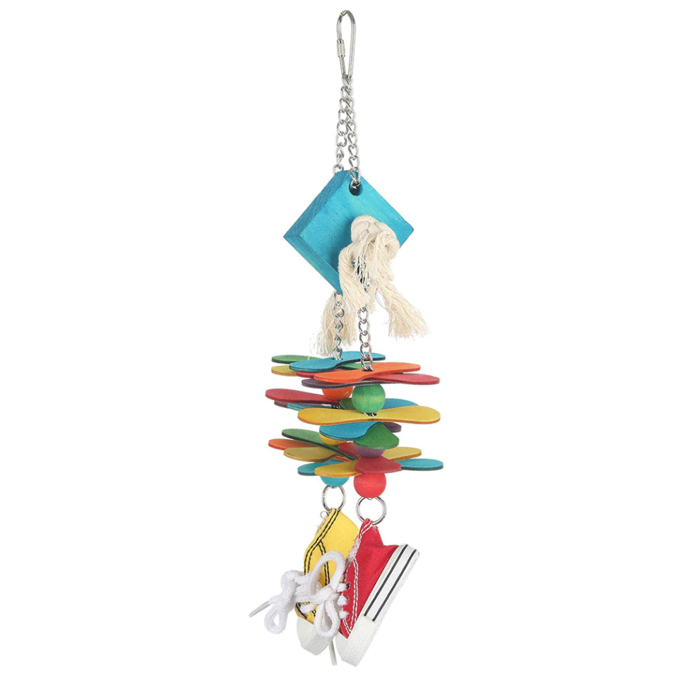 Sneaker Shoe Hanger Bird Toy